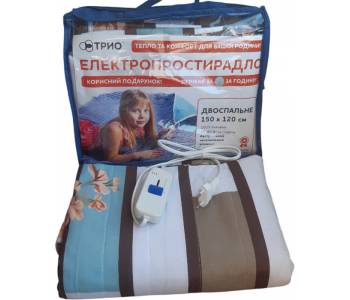 Простирадло з підігрівом Тріо двоспальне 150*120 см.
